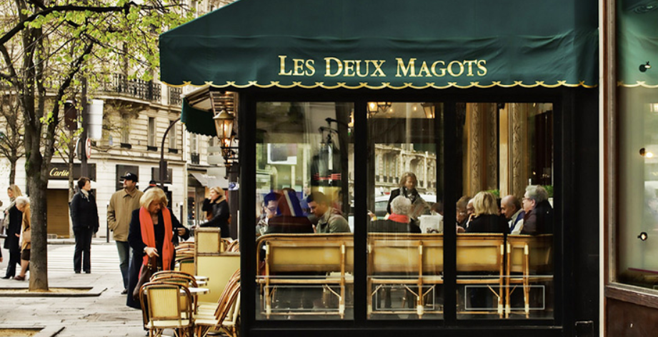 คาเฟ่ Les Deux Magots (เลส เดกซ์ มากอตส์)